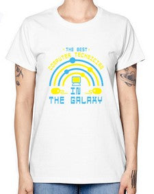 The best computer technician in the galaxy 13# - computer -  Missy T-Shirt