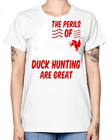 The perils of duck hunting are great Style 14# - ducks -  Missy T-Shirt