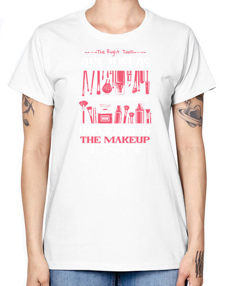 The right tools are just as important as the makeup itself Style 181# - beauty - fashion -  Missy T-Shirt