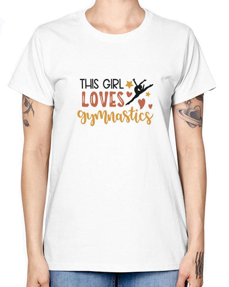 This girl loves gymnastics - cheer -  Missy T-Shirt