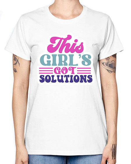 This girls got solutions 16# - general science -  Missy T-Shirt