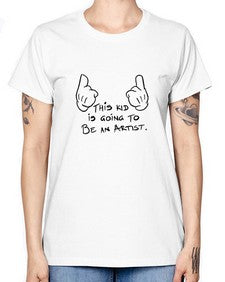 This kid is going to be an artist 119# - art pop art -  Missy T-Shirt