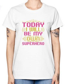 Today i will be 255# - cartoon super hero -  Missy T-Shirt