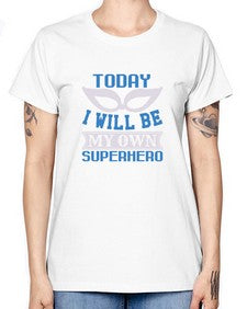 Today i will be my 256# - cartoon super hero -  Missy T-Shirt