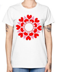ValentineMandalaOPT 1194# - mandala -  Missy T-Shirt