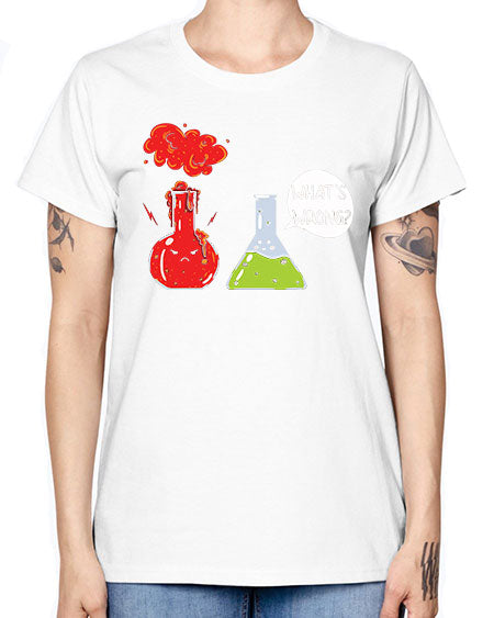 WhatsWrongScienceTshirt 11# - general science -  Missy T-Shirt