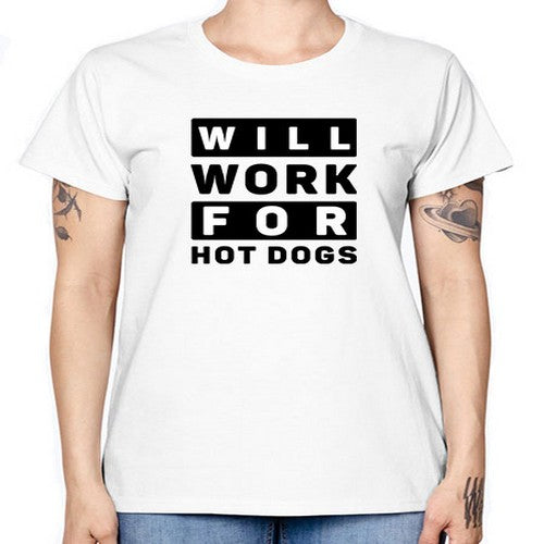 Will Work For Style 1# - dogs -  Missy T-Shirt