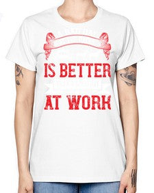 a bad day at the races is better than a good day at work Style 56# - horse -  Missy T-Shirt