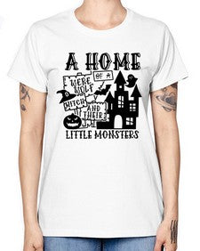 a home of a were wolf witch and their little monsters 53# - witch -  Missy T-Shirt