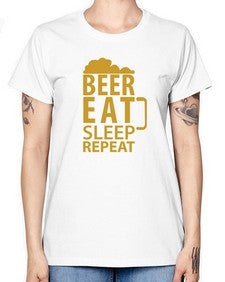 beer eat sleep 644# - beer -  Missy T-Shirt
