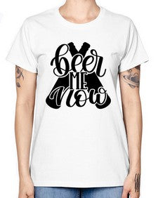 beer me now 657# - beer -  Missy T-Shirt