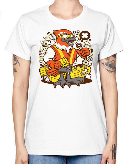 bird mechanic worker 21# - birds -  Missy T-Shirt