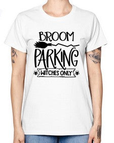 broom parking witches only 46# - witch -  Missy T-Shirt
