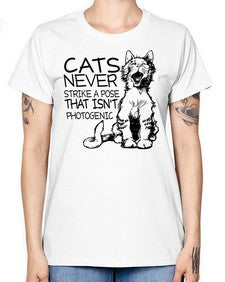 cats never strike a pose that isnt photogenic - cats -  Missy T-Shirt