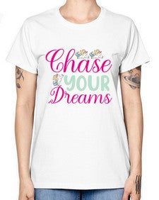 chase your dreams 79# - unicorn -  Missy T-Shirt