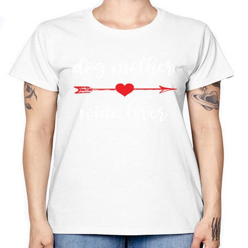 dog mom wine 84# - dogs -  Missy T-Shirt