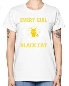 every girl needs alittle black cats Style 48# - cats -  Missy T-Shirt