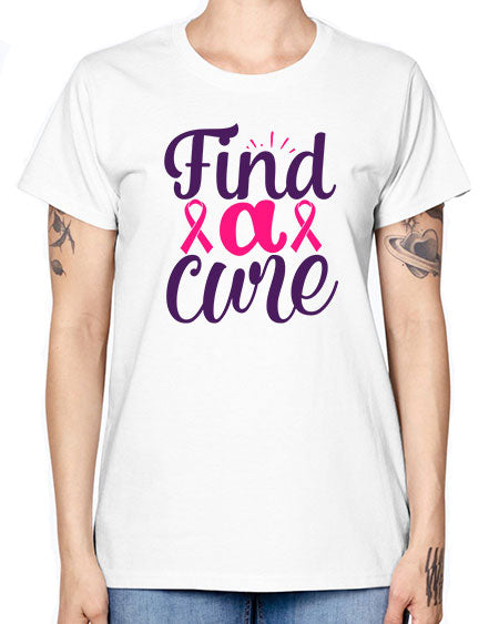 find a cure Style 12# - breast cancer -  Missy T-Shirt