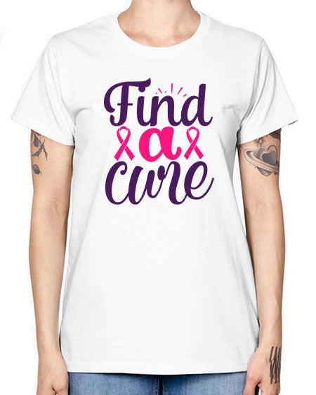 find a cure - breast cancer -  Missy T-Shirt