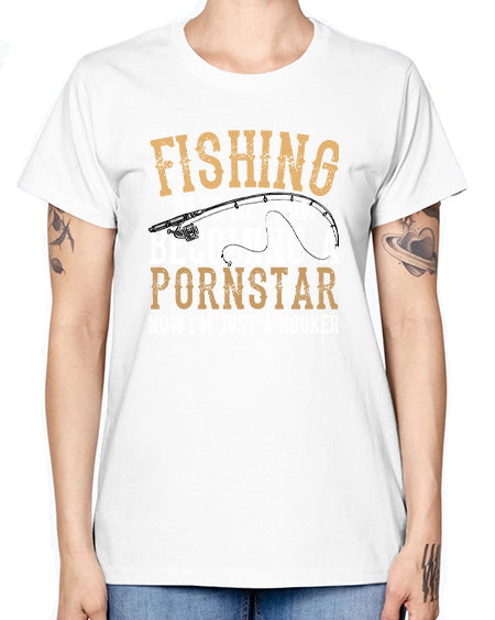 fishing save me 75# - shark-fish -  Missy T-Shirt