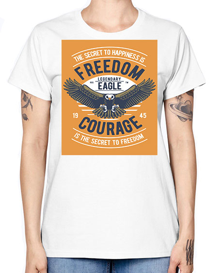freedom eagle 35# - birds -  Missy T-Shirt