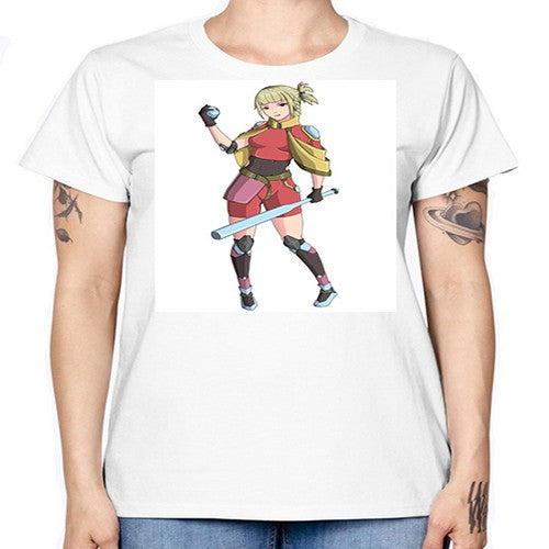 girl bring stick3# - anime -  Missy T-Shirt