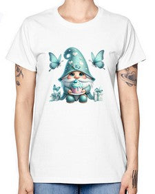 gnome with butterfly 10# - gnome -  Missy T-Shirt