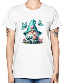 gnome with butterfly 14# - gnome -  Missy T-Shirt