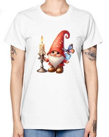 gnome with butterfly 16# - gnome -  Missy T-Shirt