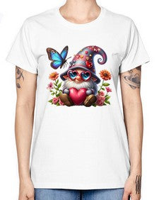 gnome with butterfly 17# - gnome -  Missy T-Shirt