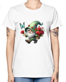 gnome with butterfly 24# - gnome -  Missy T-Shirt