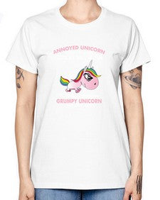 grumpy unicorn 147# - unicorn -  Missy T-Shirt