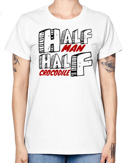 half man half crocodile - alligator -  Missy T-Shirt