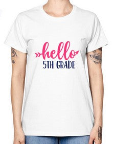 hello fifth grade 258# - fifth grade -  Missy T-Shirt