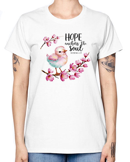 hope anchors the soul 41# - birds -  Missy T-Shirt