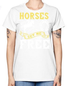 horses set me free Style 39# - horse -  Missy T-Shirt