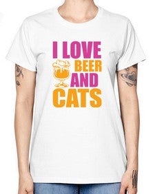 i love beer and cats 1138# - beer -  Missy T-Shirt