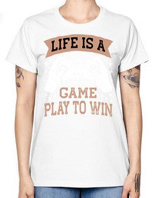 is a game play to win 28# - video games -  Missy T-Shirt