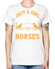 just a girl who loves horses Style 31# - horse -  Missy T-Shirt