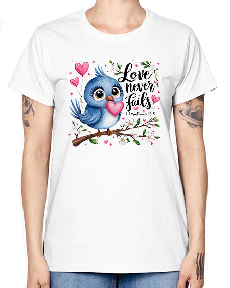 love never fails 63# - birds -  Missy T-Shirt