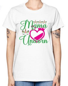 mama unicorn 292# - unicorn -  Missy T-Shirt