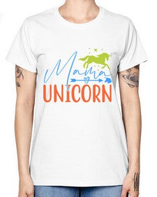 mama unicorn 297# - unicorn -  Missy T-Shirt