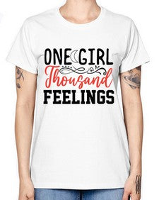 one girl thousand feelings 337# - unicorn -  Missy T-Shirt