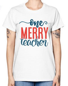 one merry teacher Style 327# - teacher -  Missy T-Shirt