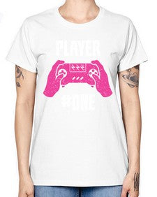 player one 147# - video games -  Missy T-Shirt