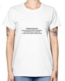programmer some one who solves problems 2# - computer -  Missy T-Shirt