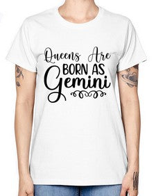 queens are born as gemini 393# - gemini -  Missy T-Shirt