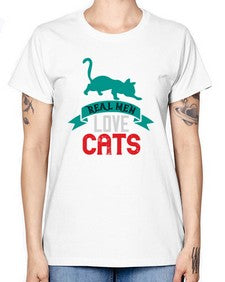 real man love cats o Style 112# - cats -  Missy T-Shirt