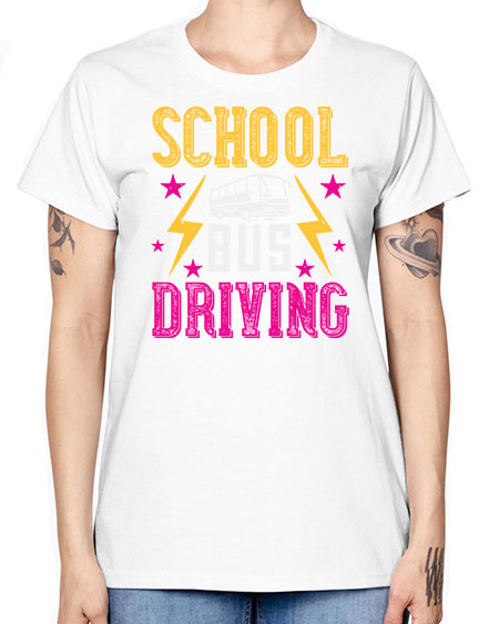 school bus driving Style 1374# - Bus Driver -  Missy T-Shirt