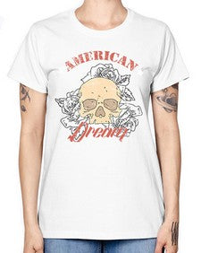 skullrose 1070# - skull and bones -  Missy T-Shirt